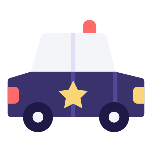 coche de policía icono gratis