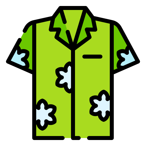 camisa havaiana grátis ícone camisa havaiana grátis ícone