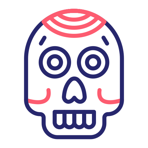 calavera mexicana icono gratis