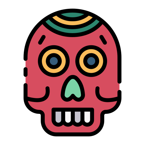 calavera mexicana icono gratis