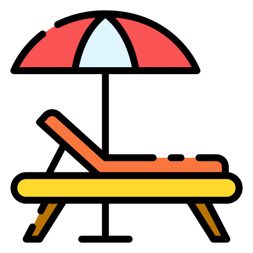 Sunbed - Free holidays icons