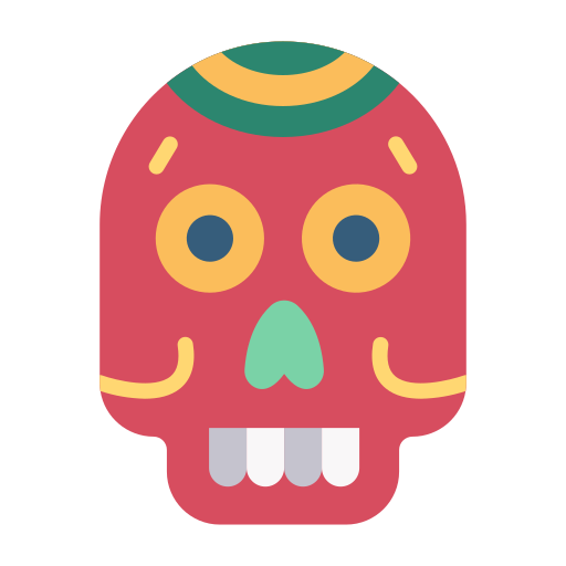 calavera mexicana icono gratis