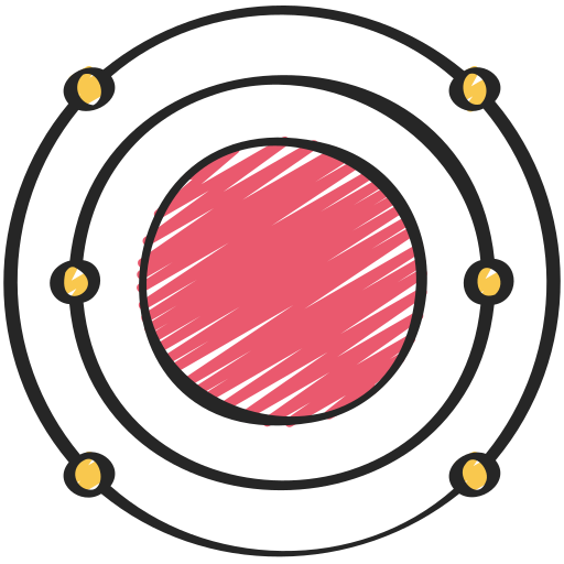 Átomos icono gratis