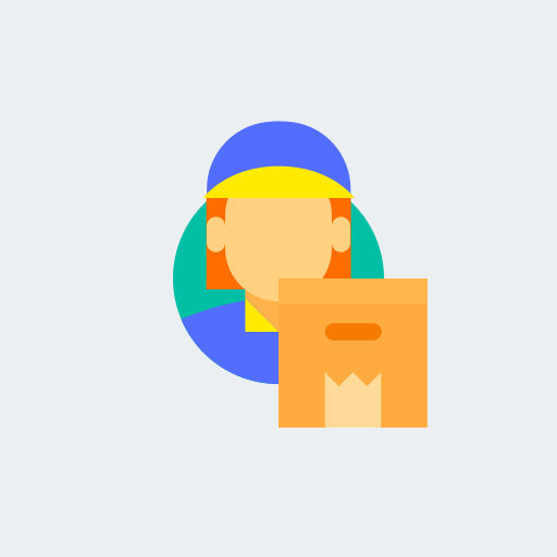 Женщина доставки бесплатно иконка Женщина доставки бесплатно иконка