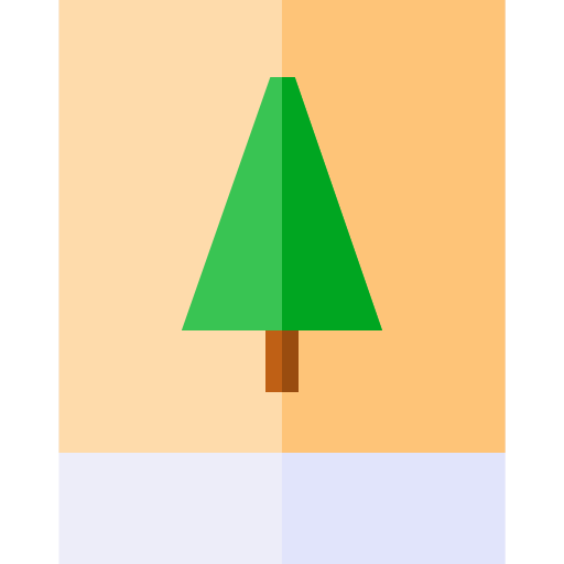 Christmas card Basic Straight Flat icon