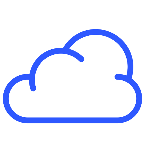 Cloud Generic Blue icon