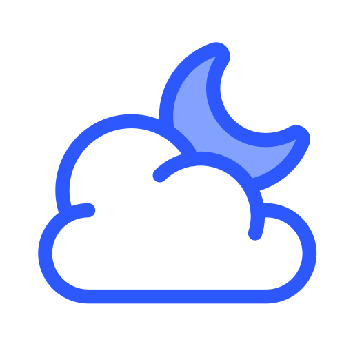 Cloudy night free icon Cloudy night free icon