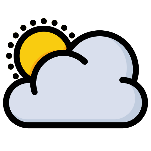 Cloudy day Generic Outline Color icon