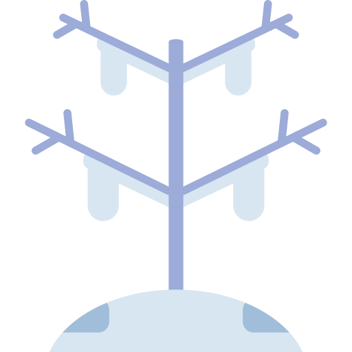 Árbol de invierno icono gratis