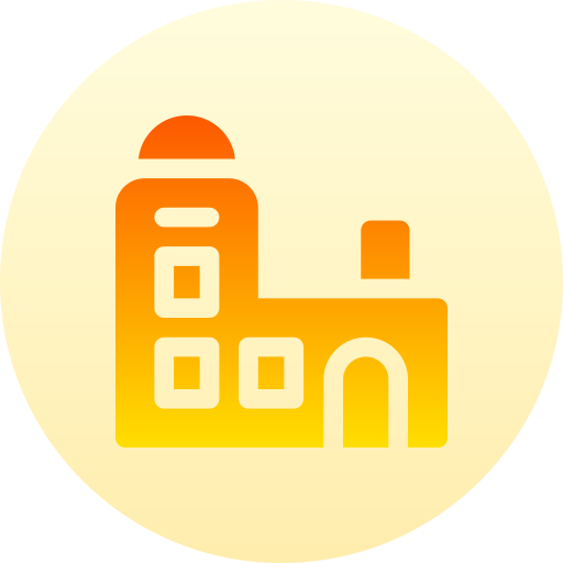 Modern house Basic Gradient Circular icon