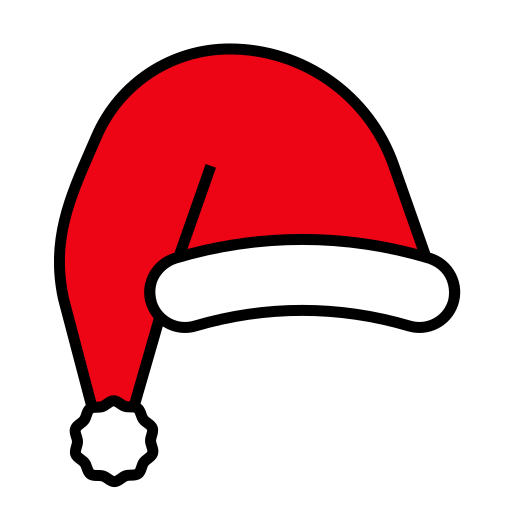 Design PNG E SVG De Gorro De Natal Do Papai Noel Para Camisetas