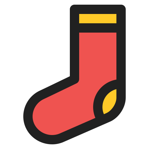 Sock Generic Outline Color icon