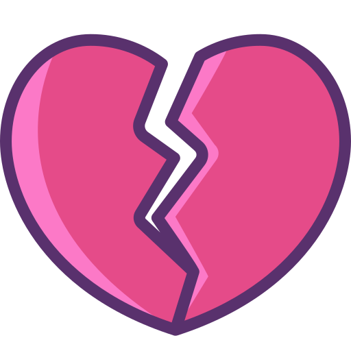 coeur brisé Icône gratuit coeur brisé Icône gratuit