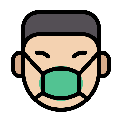 Face mask Vector Stall Lineal Color icon