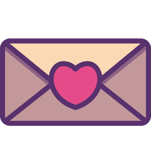 Love letter Generic Outline Color icon