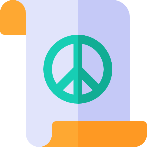 Peace Treaty Basic Rounded Flat Icon