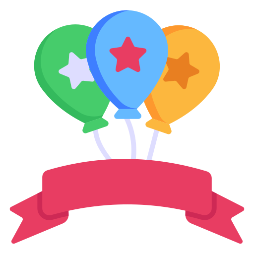 balões grátis ícone