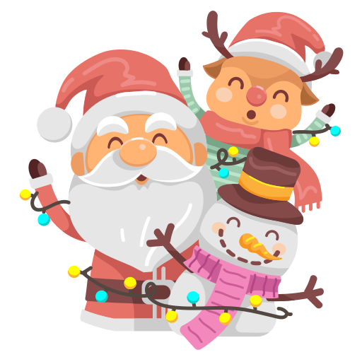 Santa claus free sticker