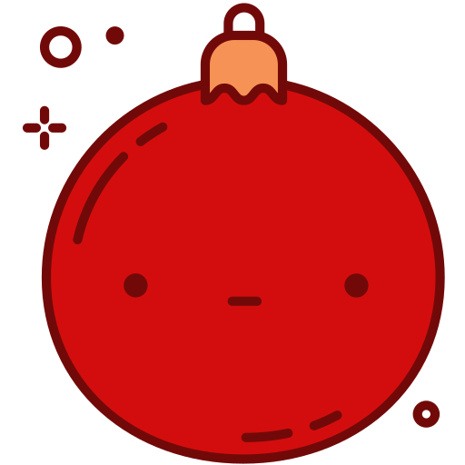 bola navideña icono gratis