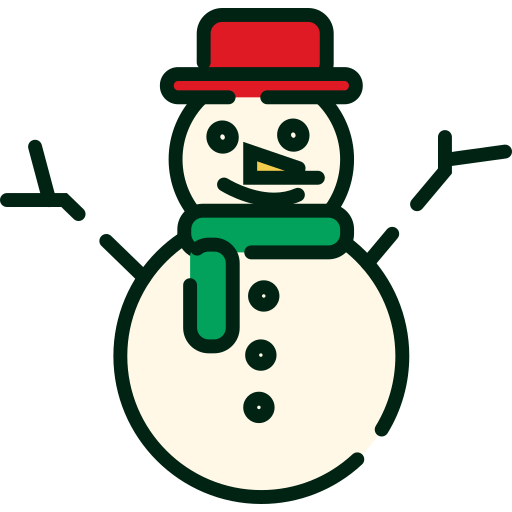 Snowman Generic Outline Color icon