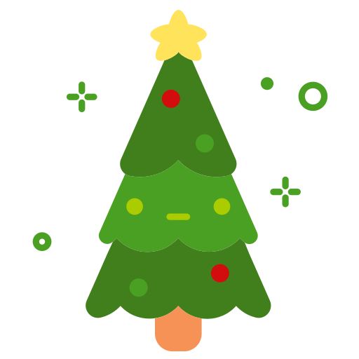 árbol de navidad icono gratis