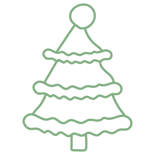 árbol de navidad icono gratis