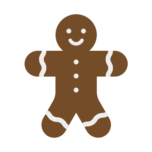 Gingerbread man Generic Flat icon