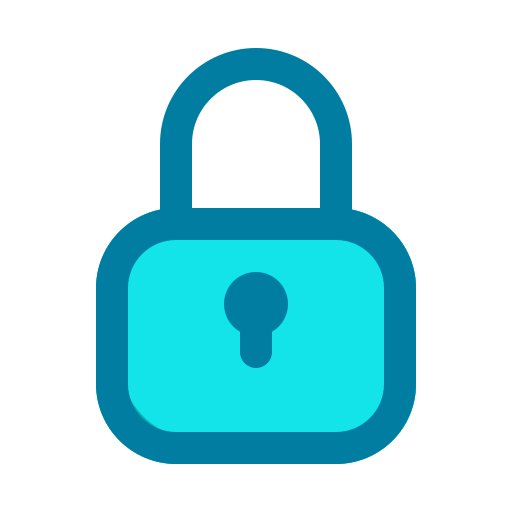 Lock Generic Blue icon