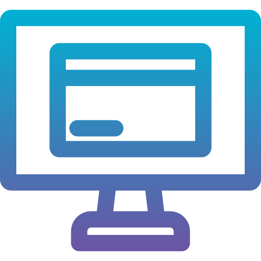 pago en línea icono gratis