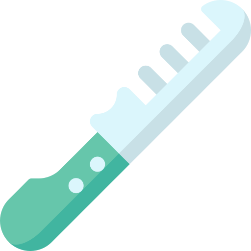 cuchillo para pelar pelo grueso icono gratis