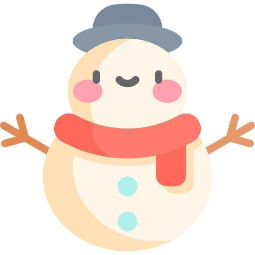 Snowman Kawaii Flat icon