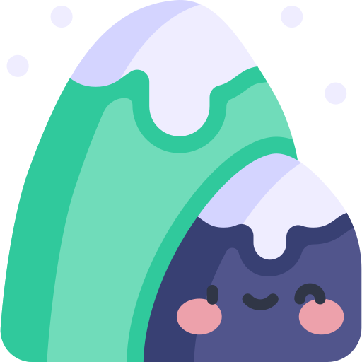 Mountain Kawaii Flat icon