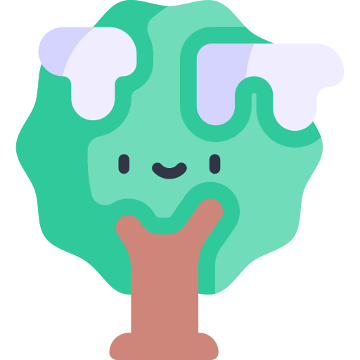 Tree Kawaii Flat icon