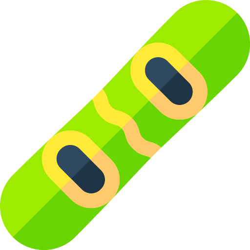 tabla de snowboard icono gratis