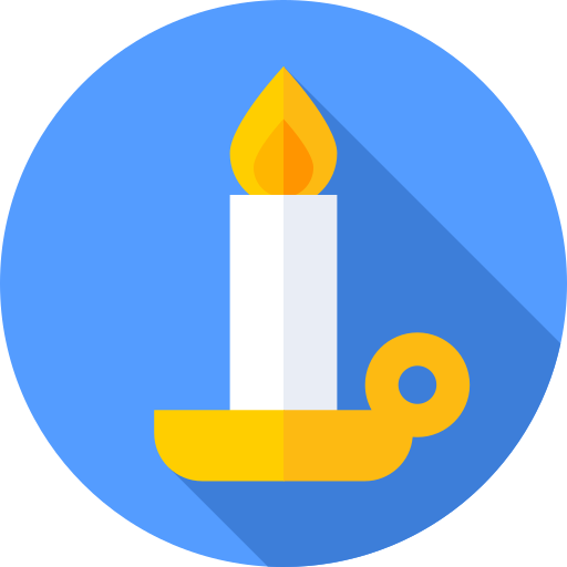 Candle Flat Circular Flat icon