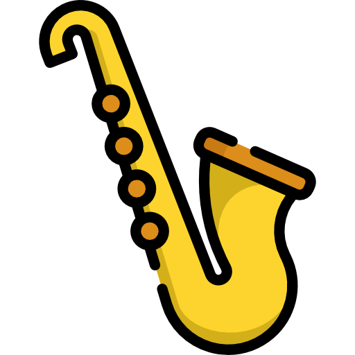 saxofón icono gratis