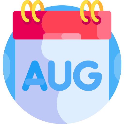 agosto icono gratis