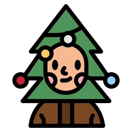 árbol de navidad icono gratis