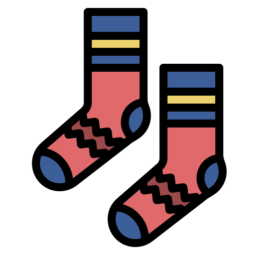 Socks Generic Outline Color icon