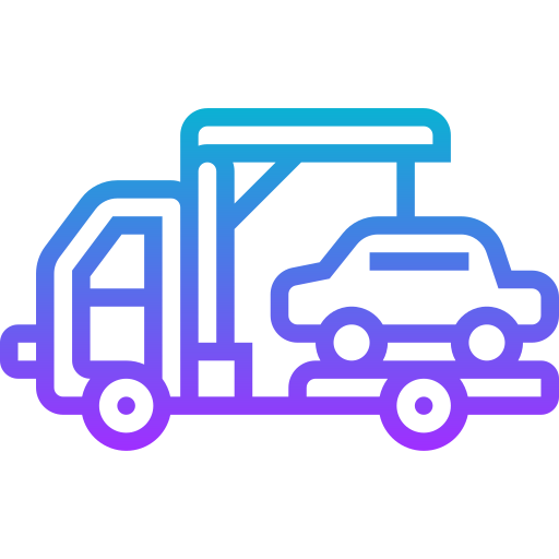 camión de remolque icono gratis