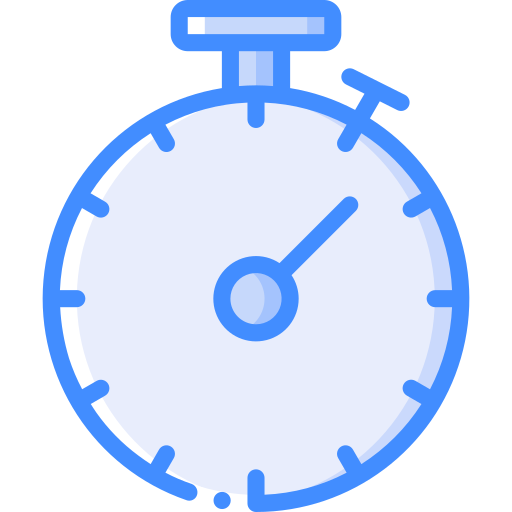 Stopwatch Basic Miscellany Blue icon