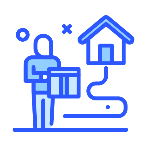 entrega a domicilio icono gratis