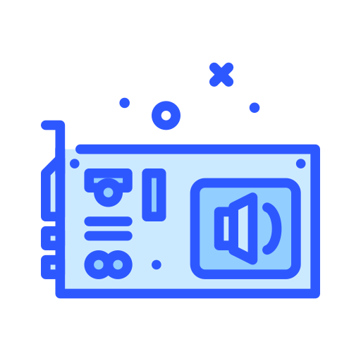 Sound card free icon