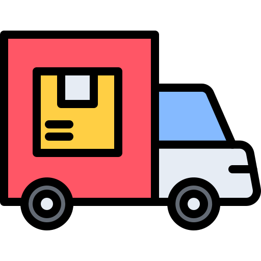 Delivery service Coloring Color icon