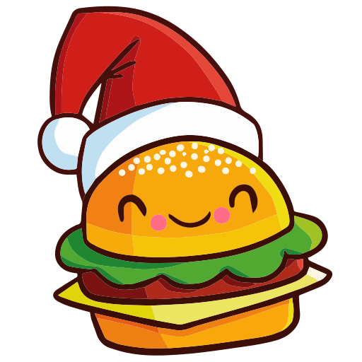 Stickers Hamburger – Stickers noël gratuites