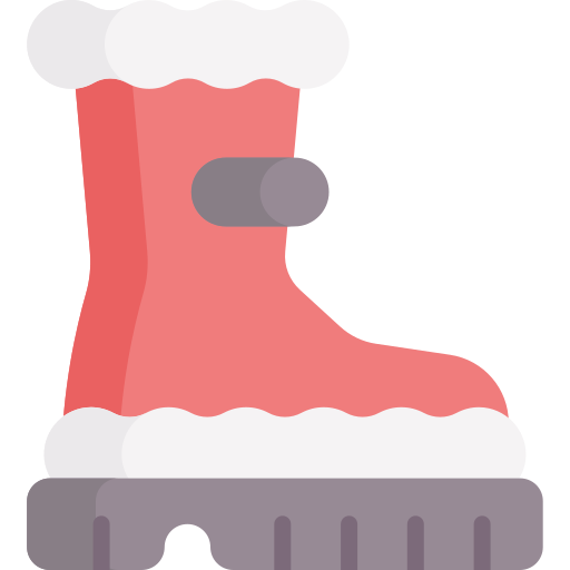 bota de santa claus icono gratis