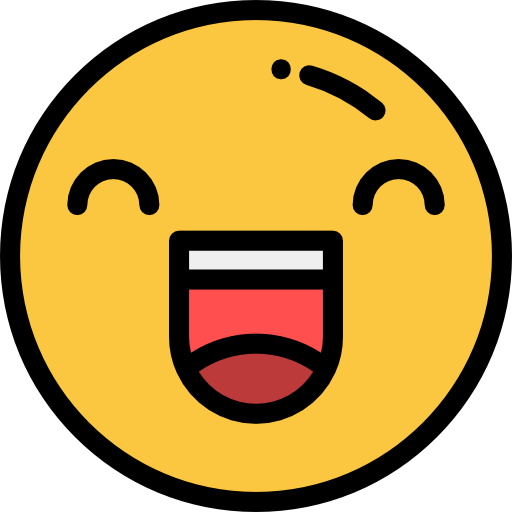 Happiness Detailed Rounded Lineal color icon