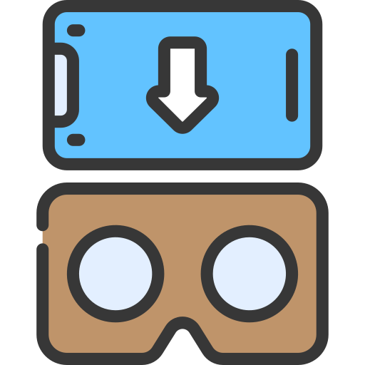 gafas de realidad virtual icono gratis