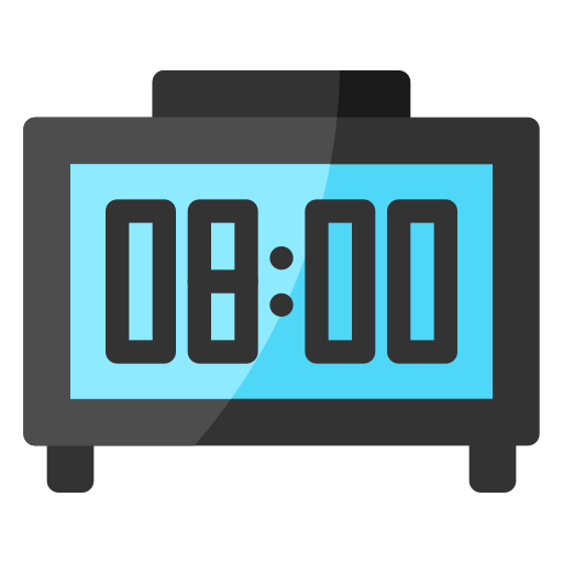 Digital Clock Generic Flat Icon