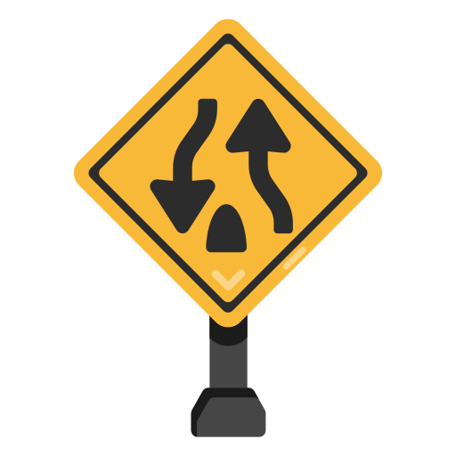 zweiwegstrasse kostenlos Icon